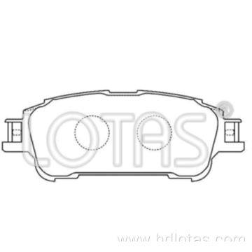 Semimetal brake pad set for auto car